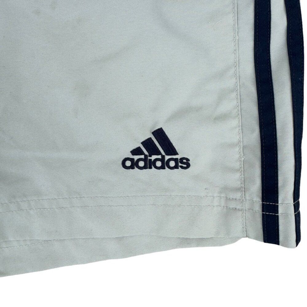 Adidas Vintage‎ 2002 Y2K Workout Shorts Beige / Black Youth XL (18-20 Years Old) - Picture 6 of 6